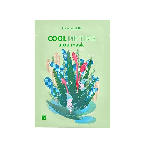 

FACE REPUBLIC Маска для лица охлаждающая с алоэ Cool me time aloe mask, Маска для лица охлаждающая с алоэ Cool me time aloe mask