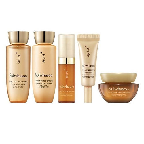 

SULHWASOO Антивозрастной набор с экстрактом женьшеня CONCENTRATED GINSENG ANTI-AGING KIT (5 ITEMS), Антивозрастной набор с экстрактом женьшеня CONCENTRATED GINSENG ANTI-AGING KIT (5 ITEMS)