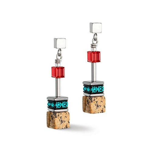 

COEUR DE LION Серьги GeoCUBE Multicolour, Серьги GeoCUBE Multicolour