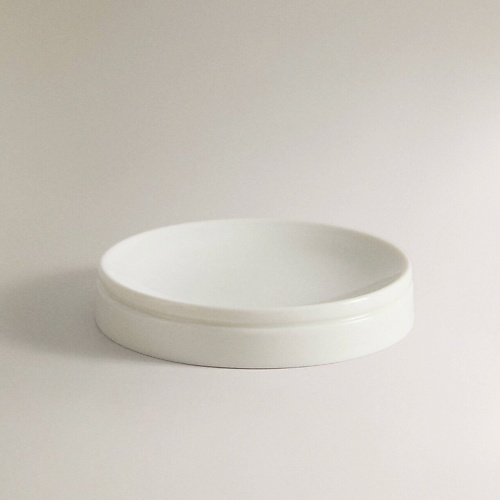 

ZARA HOME Круглая мыльница из керамики с рельефным узором, Круглая мыльница из керамики с рельефным узором