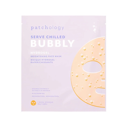 Маска для лица PATCHOLOGY Гидрогелевая маска Bubbly, выравнивающая тон кожи и придающая сияние 30.0