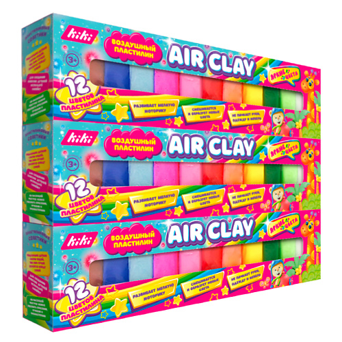 

KIKI •НАБОРЫ ДЛЯ ТВОРЧЕСТВА• Воздушный пластилин "Air Clay" 36.0, Воздушный пластилин "Air Clay"