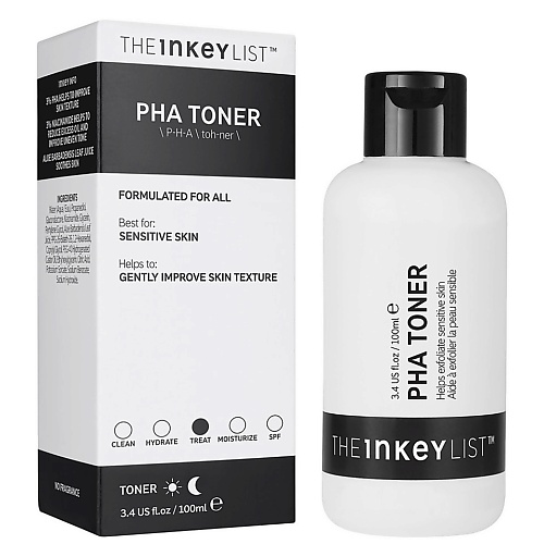 

THE INKEY LIST Отшелушивающий кислотный тонер PHA Toner 100.0, Отшелушивающий кислотный тонер PHA Toner