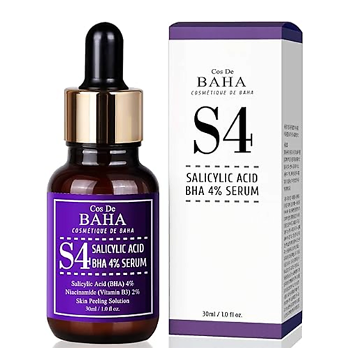 

COS DE BAHA Сыворотка для лица для проблемной кожи S4 Salicylic Acid BHA 4% Serum 70.0, Сыворотка для лица для проблемной кожи S4 Salicylic Acid BHA 4% Serum