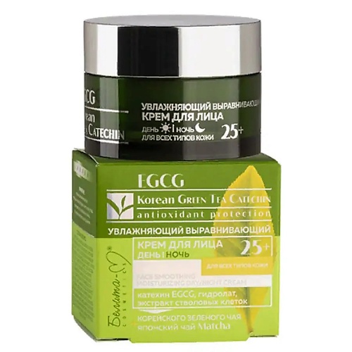 

БЕЛИТА-М Крем для лица EGCG Korean GREEN TEA увлажняющий выравнивающий 25+ 50.0, Крем для лица EGCG Korean GREEN TEA увлажняющий выравнивающий 25+