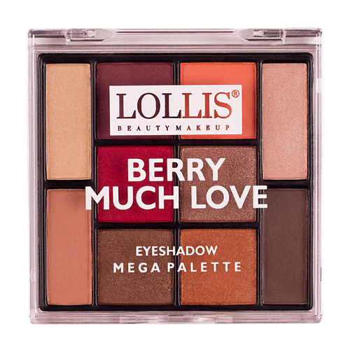LOLLIS Тени для век Berry Much Love Eyeshadow Palette 10 Colors 375₽