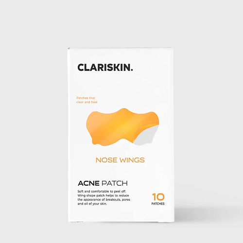 

CLARISKIN Nose Wings Гидроколлоидные патчи для носа от чёрных точек и воспалений 10.0, Nose Wings Гидроколлоидные патчи для носа от чёрных точек и воспалений
