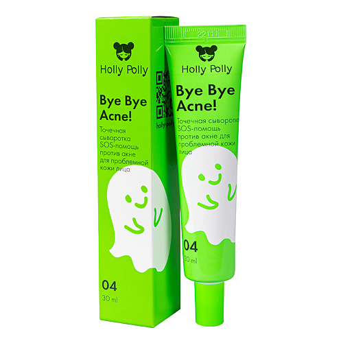 

HOLLY POLLY Точечная сыворотка SOS-помощь Bye Bye Acne! против акне для проблемной кожи лица, Точечная сыворотка SOS-помощь Bye Bye Acne! против акне для проблемной кожи лица