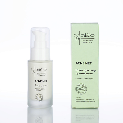 

MI&KO Себорегулирующий крем для лица против акне "Acne.net" 30.0, Себорегулирующий крем для лица против акне "Acne.net"