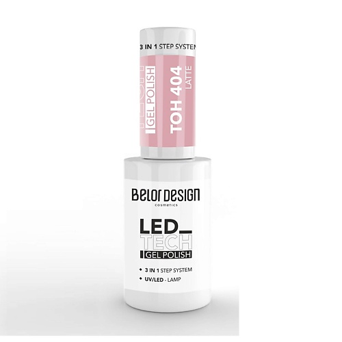 

BELOR DESIGN Лак-гель для ногтей Led Tech 3в1, Лак-гель для ногтей Led Tech 3в1