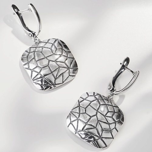 

SHINE & BEAUTY Крупные серьги покрытые серебром, Крупные серьги покрытые серебром
