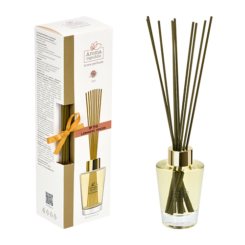 

AROMA REPUBLIC Ароматический диффузор в стеклянном флаконе,"№59 Lebanese spices" 90, Ароматический диффузор в стеклянном флаконе,"№59 Lebanese spices"