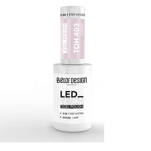 

BELOR DESIGN Лак-гель для ногтей Led Tech 3в1, Лак-гель для ногтей Led Tech 3в1