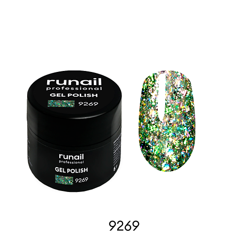 

RUNAIL PROFESSIONAL Гель-лак с блестками, Гель-лак с блестками