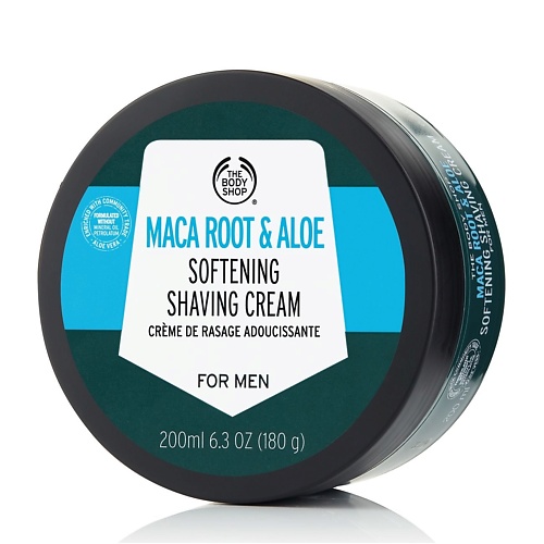 

THE BODY SHOP Смягчающий крем для бритья Maca Root & Aloe 200.0, Смягчающий крем для бритья Maca Root & Aloe