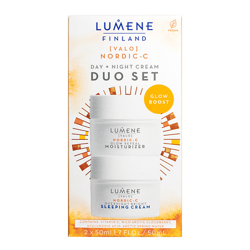 

LUMENE Набор Nordic-C Day & Night для сияния кожи: Дневной крем + Ночной крем, Набор Nordic-C Day & Night для сияния кожи: Дневной крем + Ночной крем