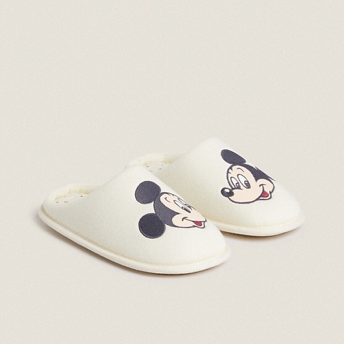 

ZARA HOME Микки Маус Disney тапочки без каблука, Микки Маус Disney тапочки без каблука