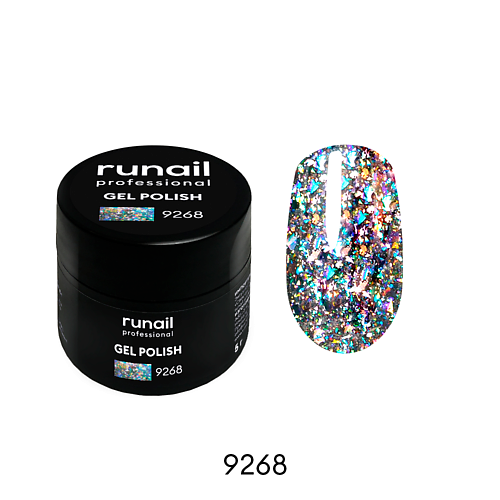 

RUNAIL PROFESSIONAL Гель-лак с блестками, Гель-лак с блестками