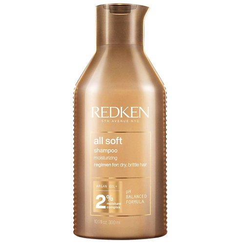 

REDKEN Питательный смягчающий шампунь All Soft, для сухих и жестких волос 300.0, Питательный смягчающий шампунь All Soft, для сухих и жестких волос