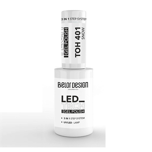 

BELOR DESIGN Лак-гель для ногтей Led Tech 3в1, Лак-гель для ногтей Led Tech 3в1