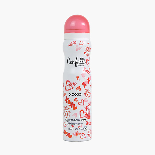

CONFETTI Парфюмированный спрей для тела Xoxo, Парфюмированный спрей для тела Xoxo