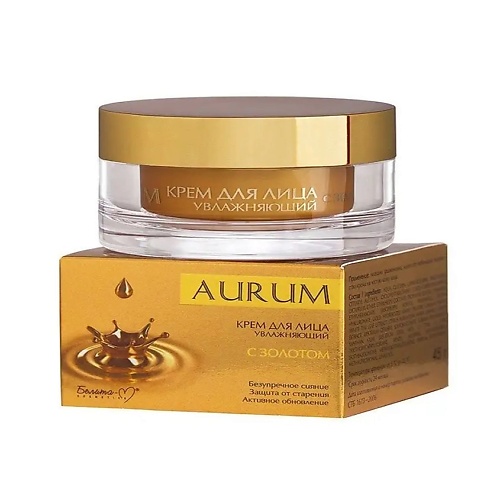 

БЕЛИТА-М Крем для лица AURUM увлажняющий с золотом 45.0, Крем для лица AURUM увлажняющий с золотом