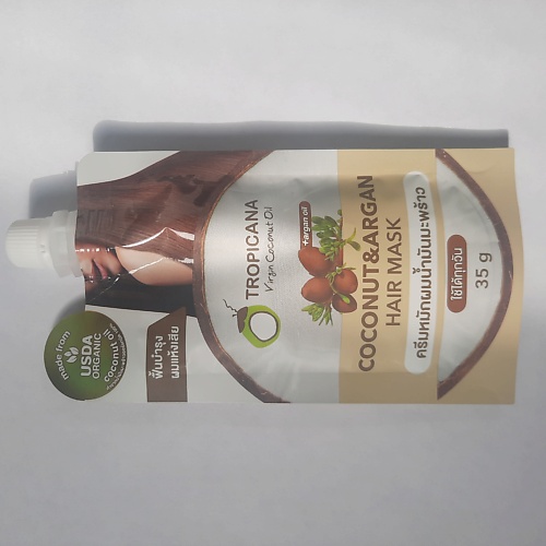 

TROPICANA Кокосовая увлажняющая маска для волос 35.0, Кокосовая увлажняющая маска для волос