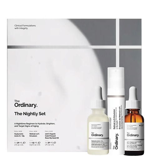 

THE ORDINARY Набор косметики для вечернего ухода The Nightly Set, Набор косметики для вечернего ухода The Nightly Set