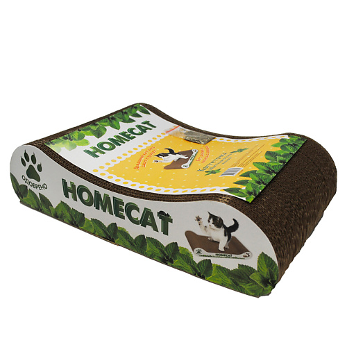 

HOMECAT Когтеточка Мятная волна 41х24х10 см, Когтеточка Мятная волна 41х24х10 см