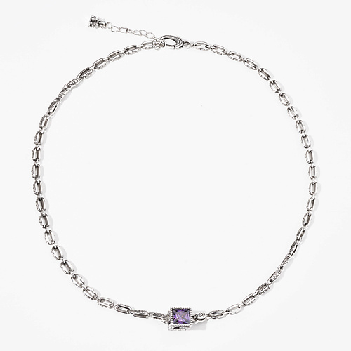 

SHINE & BEAUTY Подвеска на цепочке с цирконом покрытая серебром, Подвеска на цепочке с цирконом покрытая серебром