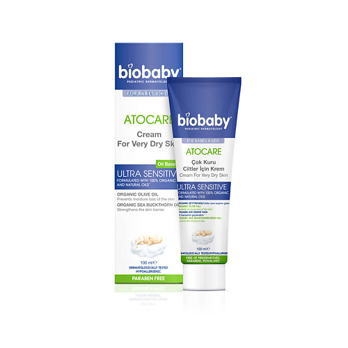 

BIOBABY Детский крем для очень сухой кожи Cream For Very Dry Skin Ultra Sensitive, Детский крем для очень сухой кожи Cream For Very Dry Skin Ultra Sensitive