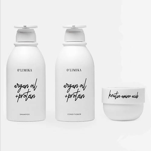 OLIMIKA Набор для ухода за волосами 3 в 1 Шампунь кондиционер маска 3200₽
