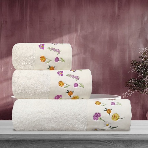 

ARYA HOME COLLECTION Набор полотенец 30x50/50x90/70x140 Flores, Набор полотенец 30x50/50x90/70x140 Flores