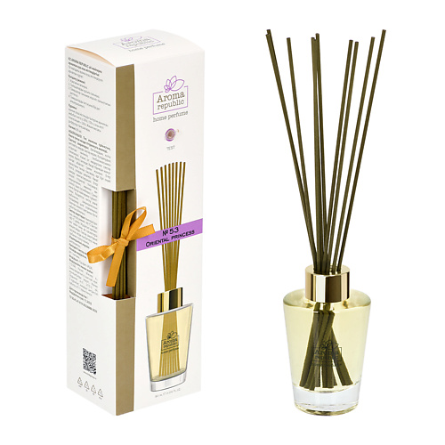 

AROMA REPUBLIC Ароматический диффузор в стеклянном флаконе,"№53 Oriental princess" 90, Ароматический диффузор в стеклянном флаконе,"№53 Oriental princess"