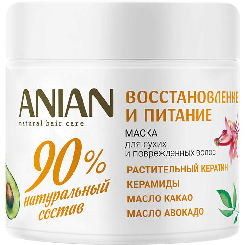 ANIAN Восстанавливающая маска для поврежденных сухих волос Восстановление и питание ReparaRevitaliza 658₽