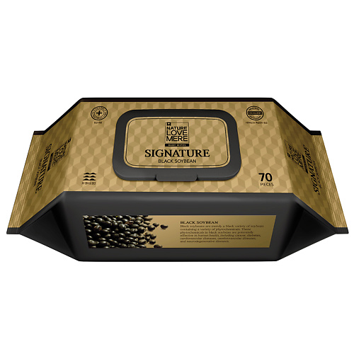 

NATURE LOVE MERE Влажные салфетки детские Black Soybean 70.0, Влажные салфетки детские Black Soybean