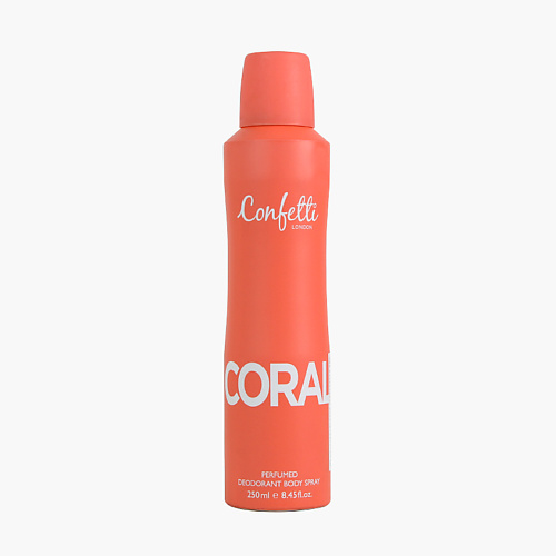 

CONFETTI Дезодорант-спрей для тела парфюмированный Pastel Coral, Дезодорант-спрей для тела парфюмированный Pastel Coral