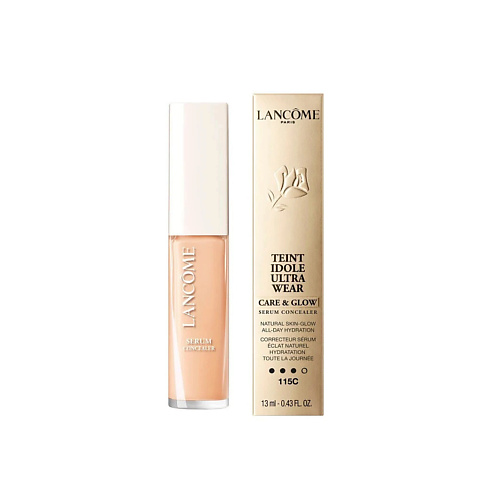 фото Lancome ухаживающий консилер с эффектом сияния teint idole care & glow serum concealer 13.0