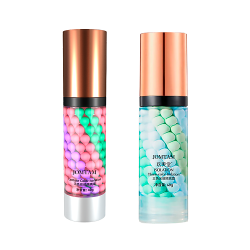 JOMTAM Основа под макияж с эффектом выравнивающего тона база под макияжпраймер для лица 3в1 20 599₽