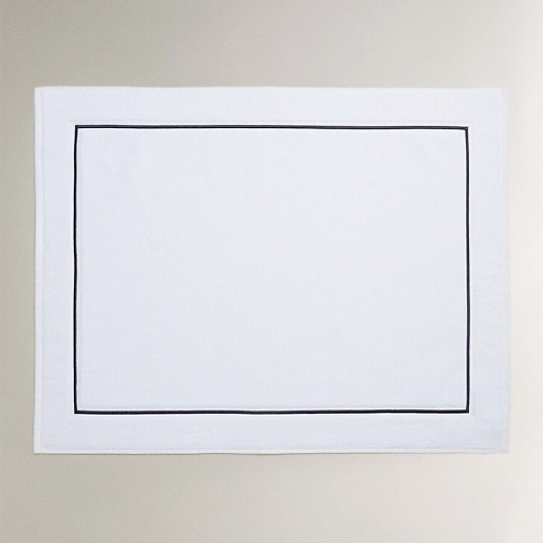

ZARA HOME Хлопковый коврик для ванной с отделкой, Хлопковый коврик для ванной с отделкой