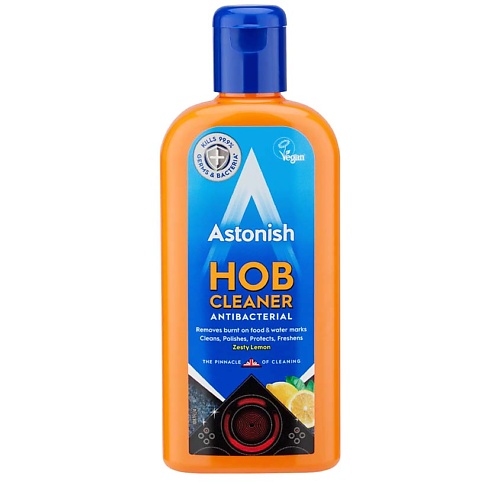 

ASTONISH Очиститель-крем для варочных поверхностей с антибактериальным эффектом, с ароматом лимона 235.0, Очиститель-крем для варочных поверхностей с антибактериальным эффектом, с ароматом лимона