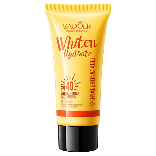 

SADOER Гель осветляющий солнцезащитный SPF40+ с гиалуроновой кислотой, Гель осветляющий солнцезащитный SPF40+ с гиалуроновой кислотой