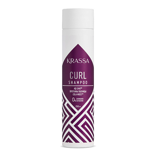 

KRASSA Шампунь для кудрявых и вьющихся волос Professional Curl 250.0, Шампунь для кудрявых и вьющихся волос Professional Curl