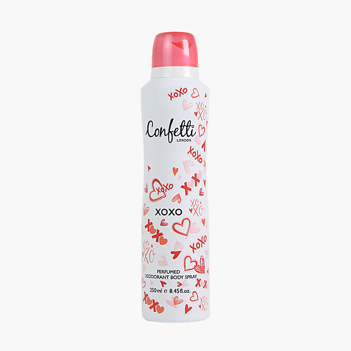

CONFETTI Дезодорант-спрей для тела парфюмированный Xoxo, Дезодорант-спрей для тела парфюмированный Xoxo