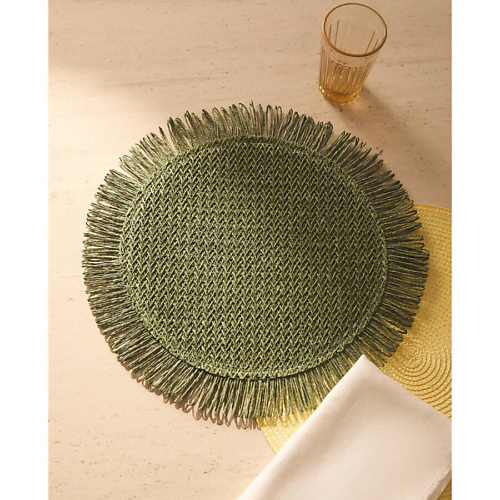 

ZARA HOME Бумажные подставки для столовых приборов с бахромой 38, Бумажные подставки для столовых приборов с бахромой 38