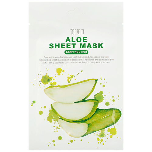 

TENZERO Маска для лица для лица тканевая с экстрактом алоэ Aloe Sheet Mask 25, Маска для лица для лица тканевая с экстрактом алоэ Aloe Sheet Mask