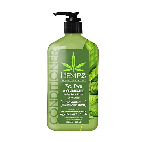HEMPZ Кондиционер Здоровые волосы Чайное дерево и Ромашка /Tea Tree & Chamomile Herbal Conditioner 500.0