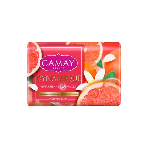 

CAMAY Мыло твердое парфюмированное с ароматом розового грейпфрута Dinamique, Мыло твердое парфюмированное с ароматом розового грейпфрута Dinamique