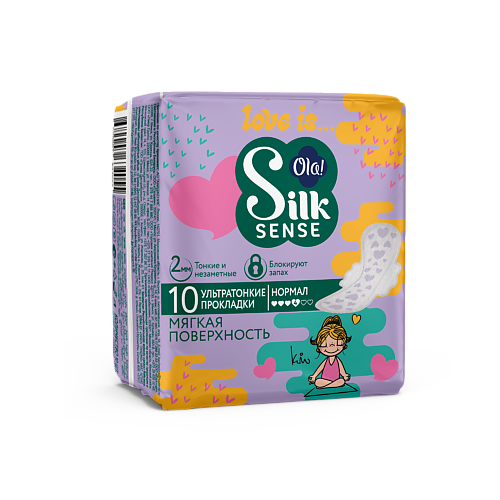 

OLA! Silk Sense Teens ULTRA NORMAL прокладки ультратонкие Мягкая поверхность микс 10.0, Silk Sense Teens ULTRA NORMAL прокладки ультратонкие Мягкая поверхность микс