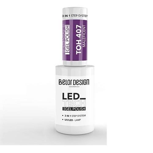 

BELOR DESIGN Лак-гель для ногтей Led Tech 3в1, Лак-гель для ногтей Led Tech 3в1